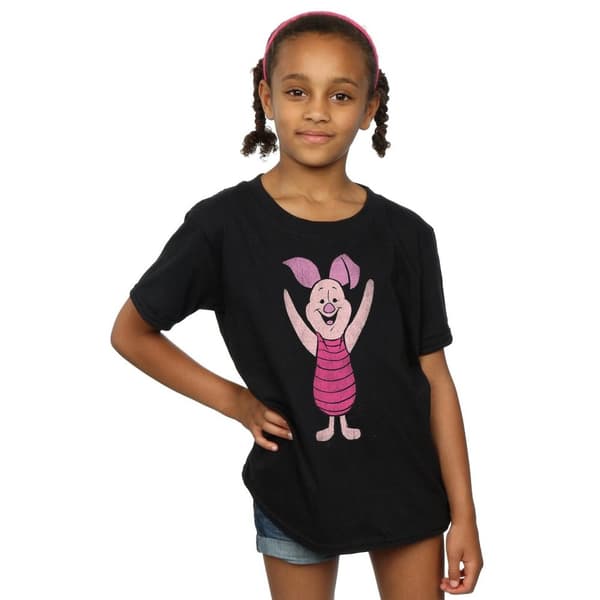 Winnie the Pooh Girls Classic Piglet Cotton T-Shirt