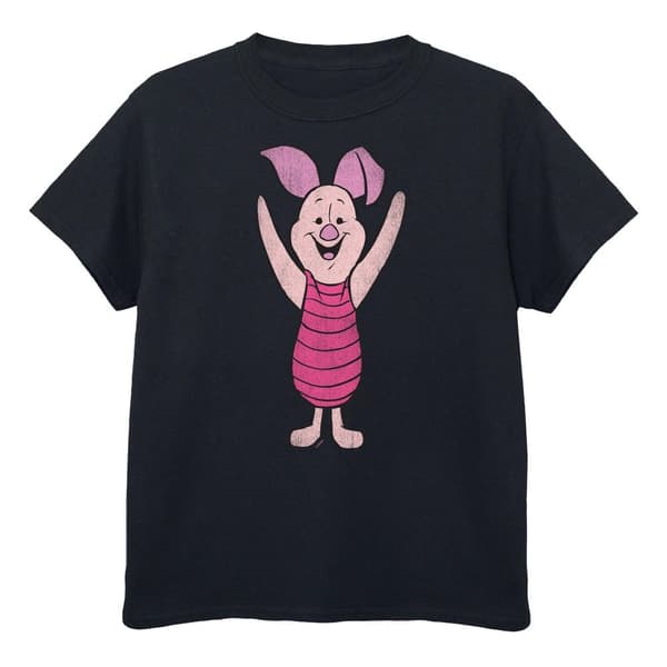 Winnie the Pooh Girls Classic Piglet Cotton T-Shirt