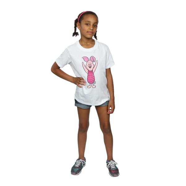 Winnie the Pooh Girls Classic Piglet Cotton T-Shirt
