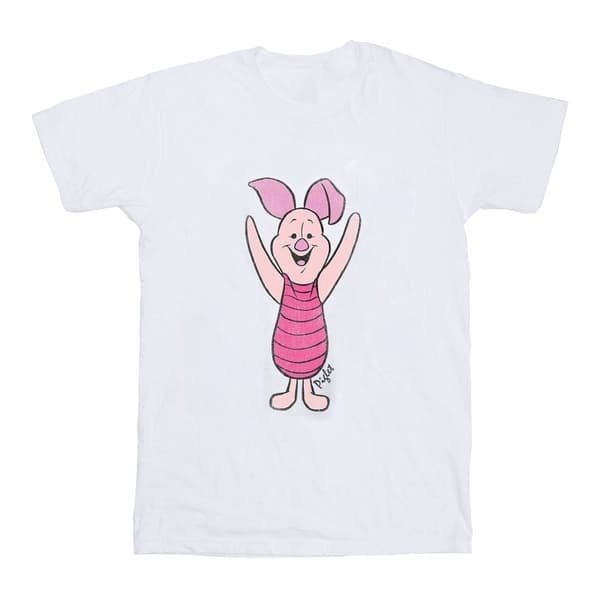 Winnie the Pooh Girls Classic Piglet Cotton T-Shirt