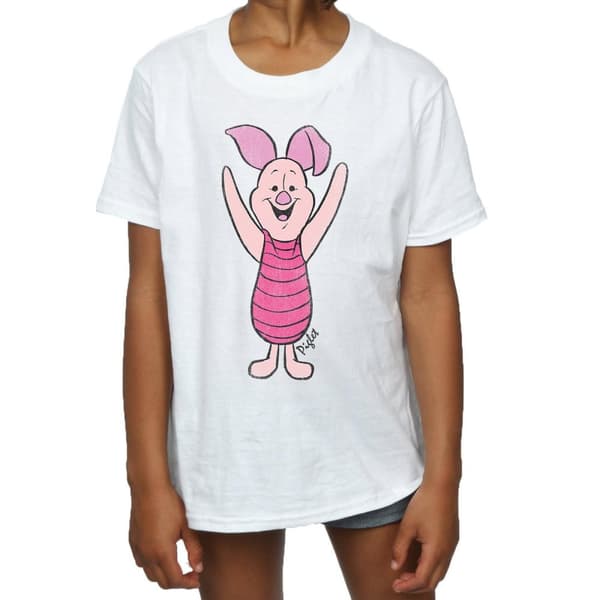 Winnie the Pooh Girls Classic Piglet Cotton T-Shirt