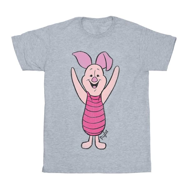 Winnie the Pooh Girls Classic Piglet Cotton T-Shirt