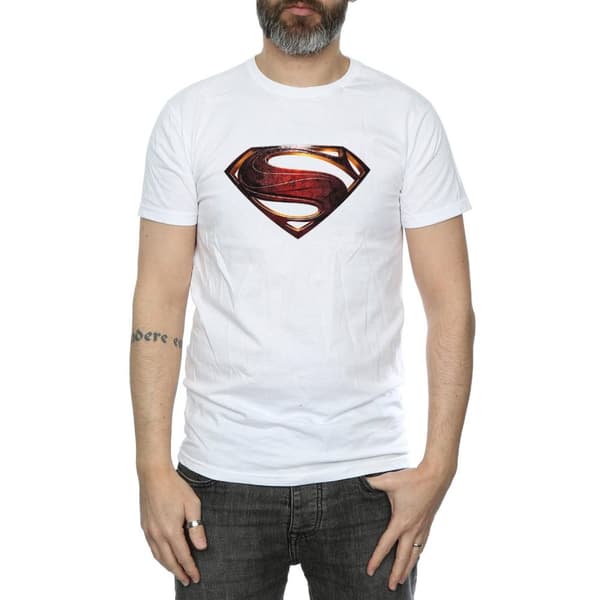 Superman Mens Logo Cotton T-Shirt