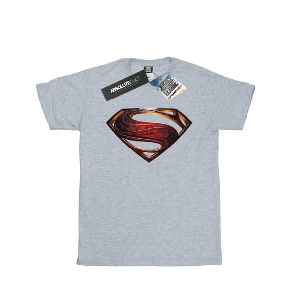 Superman T-shirt i bomull med logotyp för män