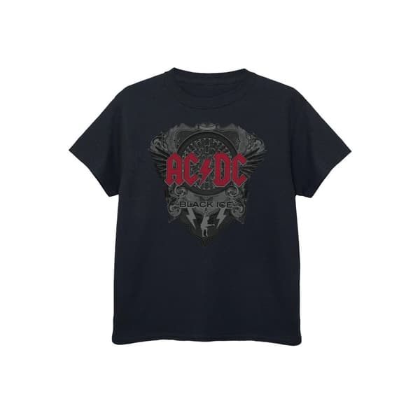 AC/DC Black Ice - T-shirt i bomull med logotyp för pojkar