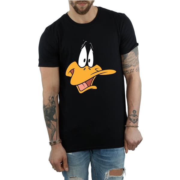 Looney Tunes Mens Daffy Duck Cotton T-Shirt