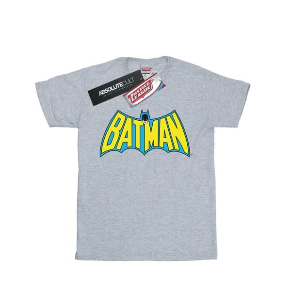 Batman Dam/Tjej Retro Logo Bomull Boyfriend T-shirt