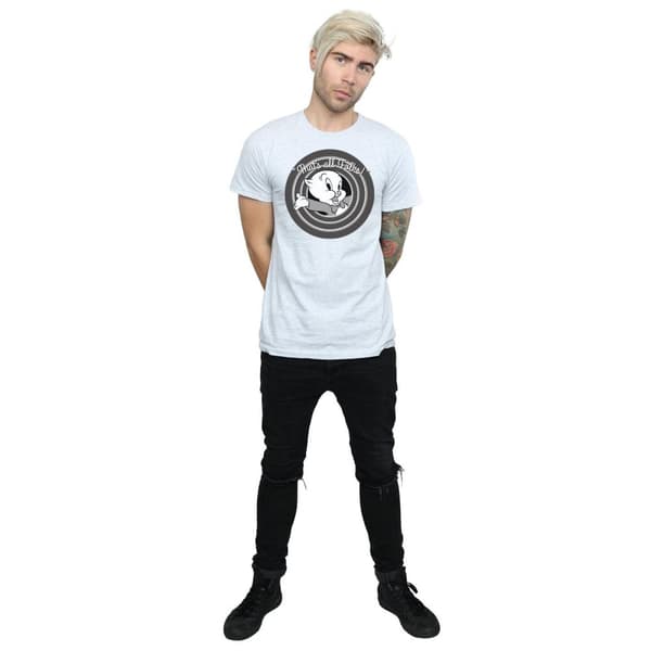 Looney Tunes Mens That´s All Folks Porky Pig Cotton T-Shirt