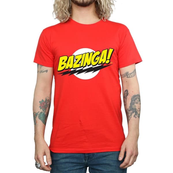 The Big Bang Theory Bazinga t-shirt i bomull för herrar
