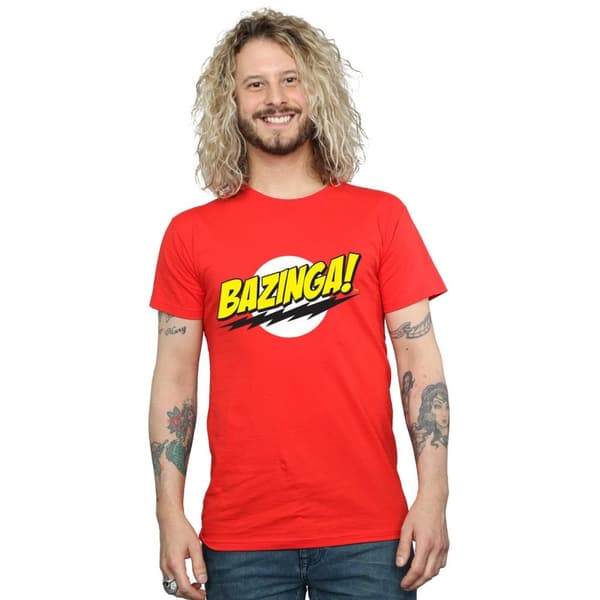 The Big Bang Theory Mens Bazinga Cotton T-Shirt
