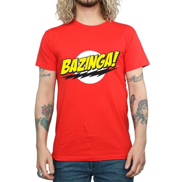 The Big Bang Theory Mens Bazinga Cotton T-Shirt