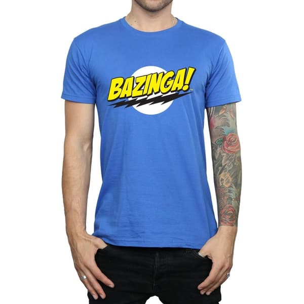 The Big Bang Theory Mens Bazinga Cotton T-Shirt