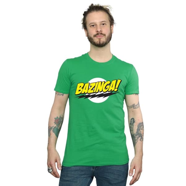 The Big Bang Theory Mens Bazinga Cotton T-Shirt
