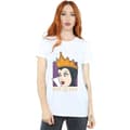 Miniatyrbilde 2 av 3: Snow White And The Seven Dwarfs Womens/Ladies Evil Queen Head Cotton Boyfriend T-Shirt