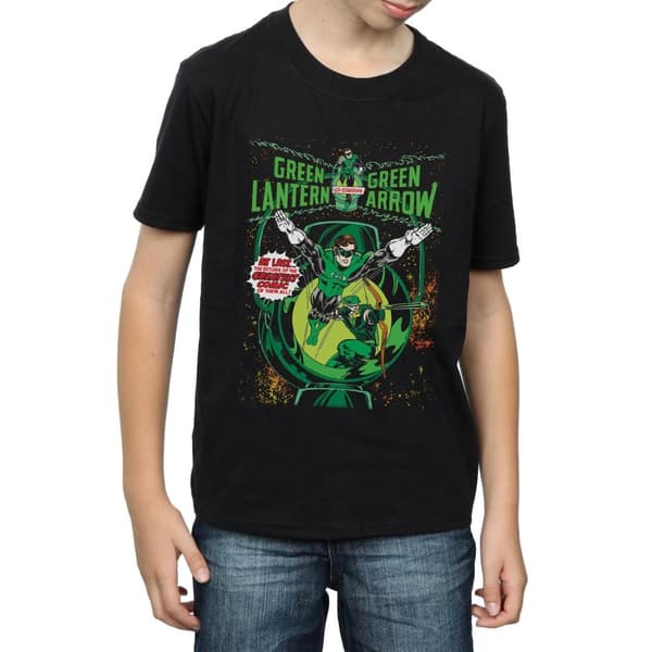 DC Comics Boys Green Lantern & Green Arrow Comic Cover Cotton T-Shirt