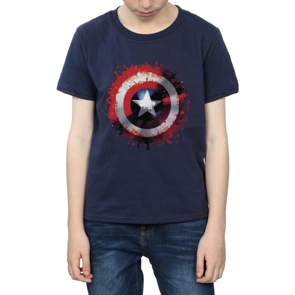 Captain America Boys Art Shield T-Shirt