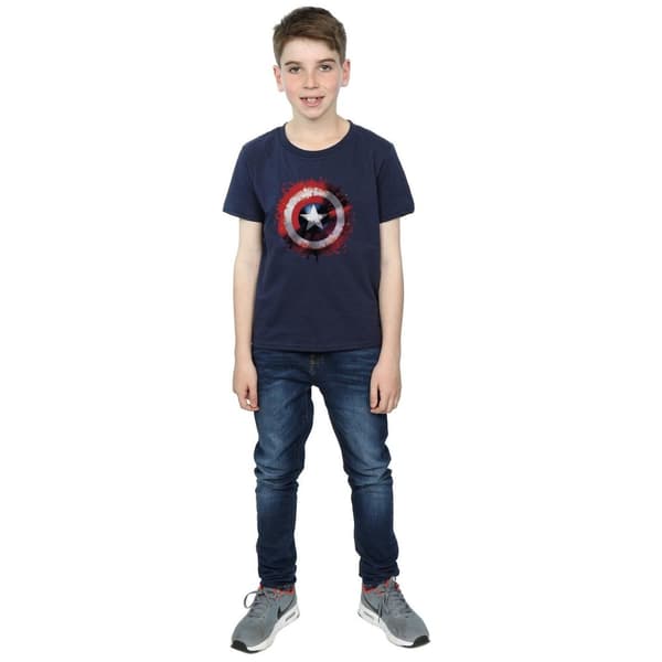 Captain America Boys Art Shield T-Shirt