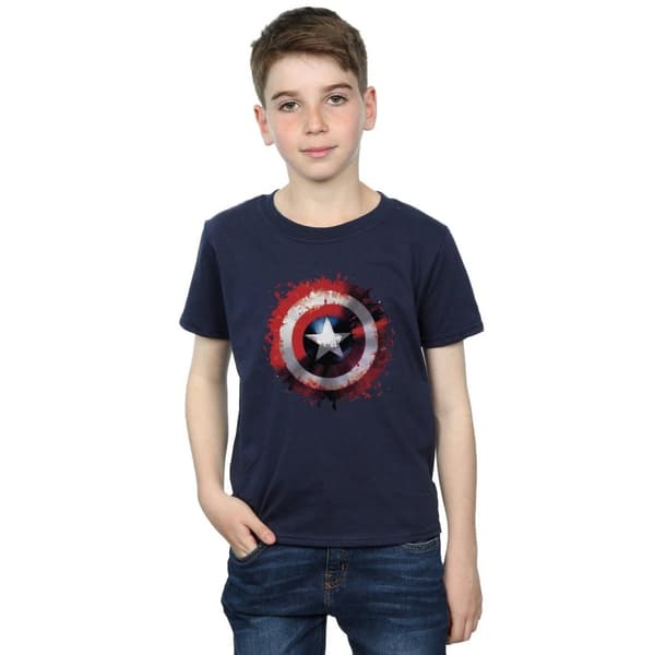 Captain America Boys Art Shield T-Shirt