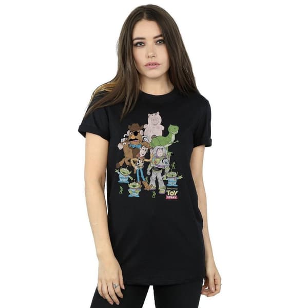 Toy Story Dam/dam Group Boyfriend T-shirt i bomull
