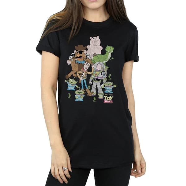 Toy Story Dam/dam Group Boyfriend T-shirt i bomull