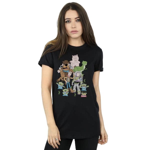 Toy Story Dam/dam Group Boyfriend T-shirt i bomull