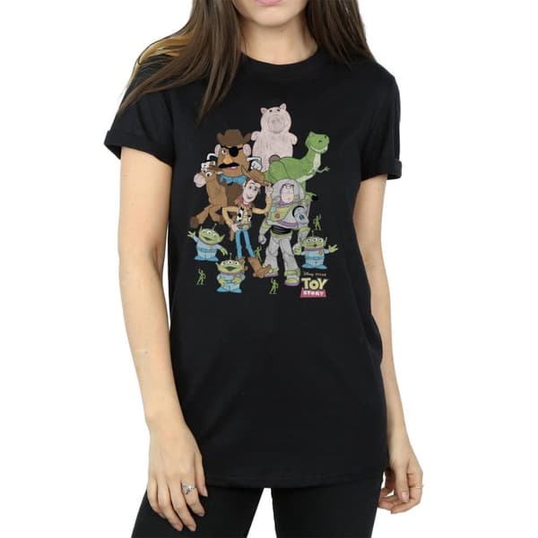 Toy Story Dam/dam Group Boyfriend T-shirt i bomull