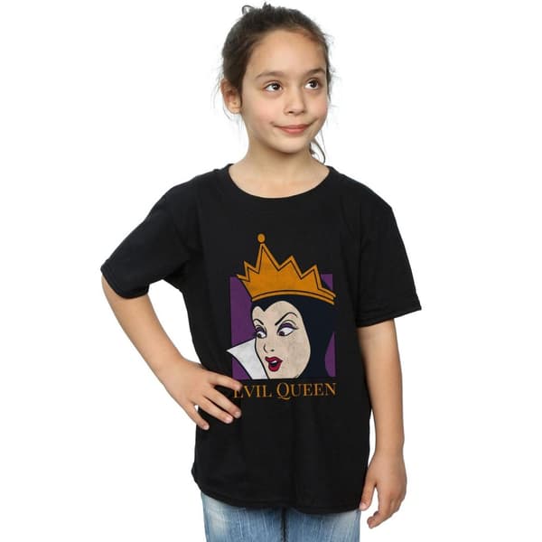 Snow White And The Seven Dwarfs Evil Queen T-shirt i bomull för flickor