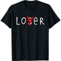 Miniatyrbillede 1 af 2: It Mens Loser Lover Cotton T-Shirt