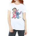 Miniatyrbillede 3 af 5: Lilo & Stitch Womens/Ladies Classic Cotton Boyfriend T-Shirt