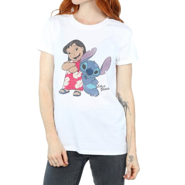 Lilo & Stitch Womens/Ladies Classic Cotton Boyfriend T-Shirt