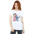 Miniatyrbillede 2 af 5: Lilo & Stitch Womens/Ladies Classic Cotton Boyfriend T-Shirt
