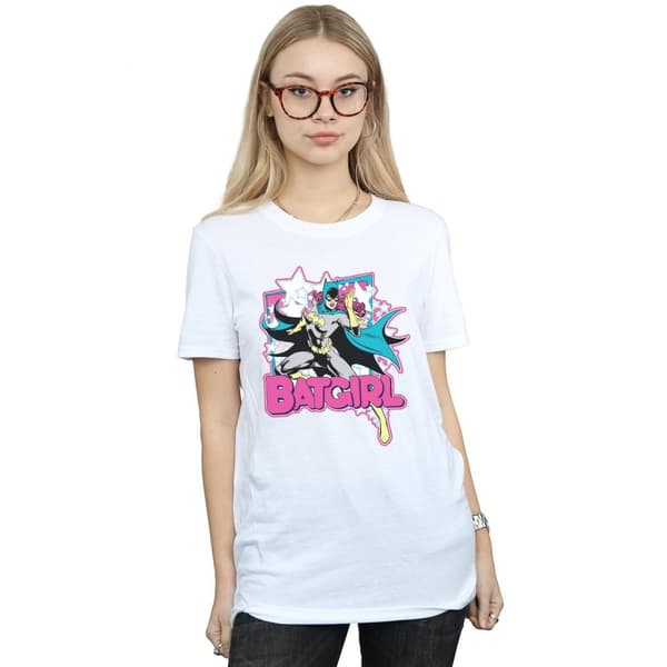 Batman Dam/Lady Leap Batgirl Boyfriend T-shirt i bomull