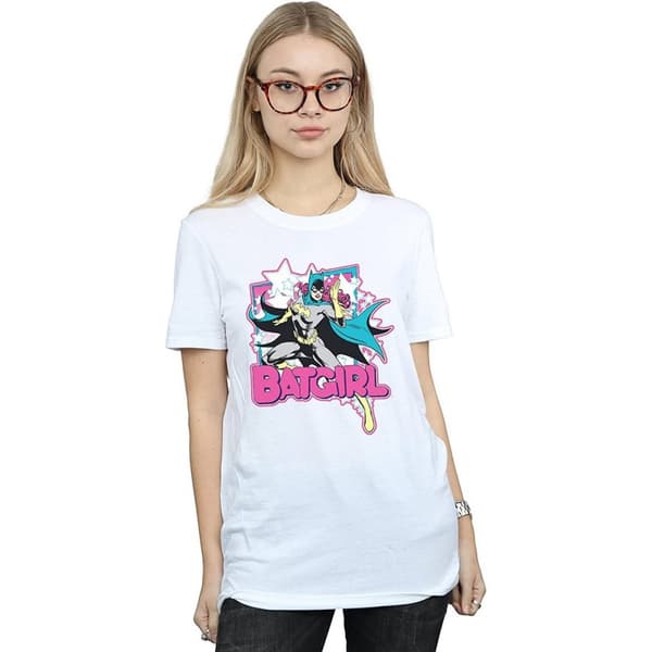 Batman Dam/Lady Leap Batgirl Boyfriend T-shirt i bomull