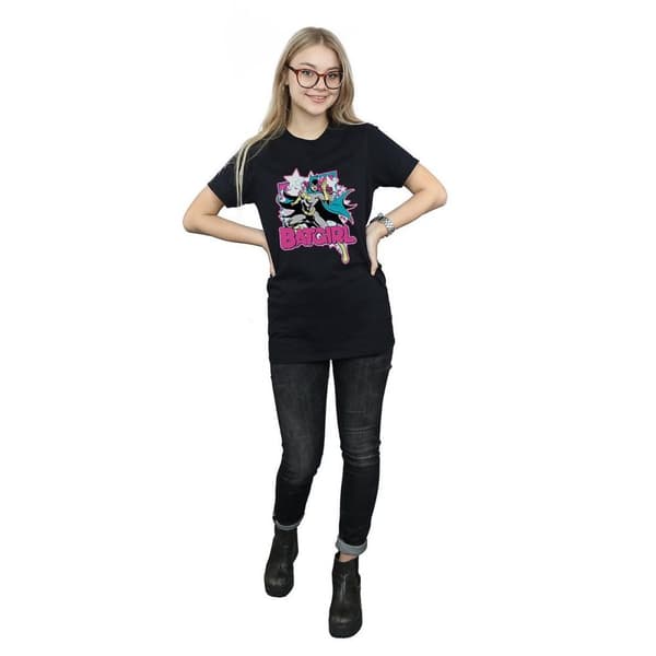 Batman Womens/Ladies Leap Batgirl Cotton Boyfriend T-Shirt