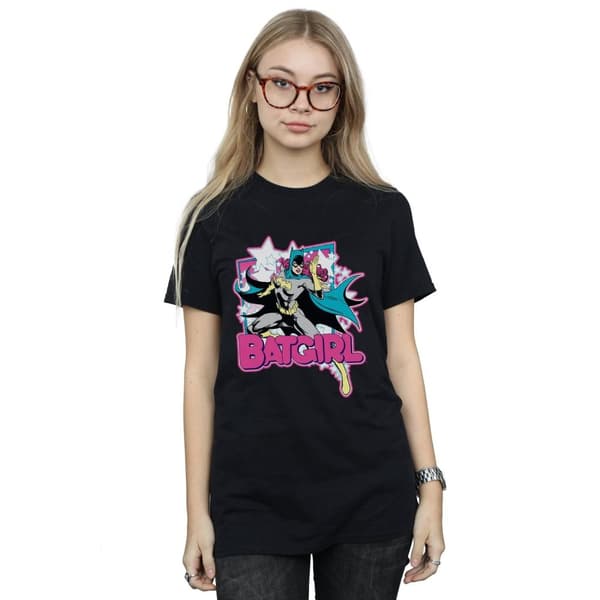 Batman Womens/Ladies Leap Batgirl Cotton Boyfriend T-Shirt