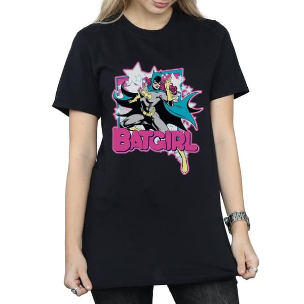 Batman Womens/Ladies Leap Batgirl Cotton Boyfriend T-Shirt