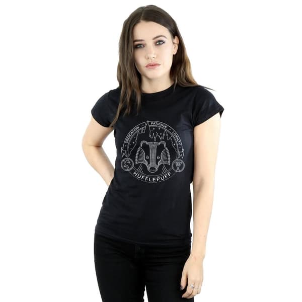 Harry Potter Womens/Ladies Hufflepuff Cotton T-Shirt