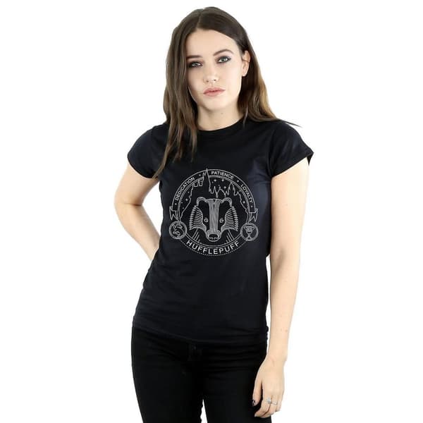 Harry Potter Womens/Ladies Hufflepuff Cotton T-Shirt