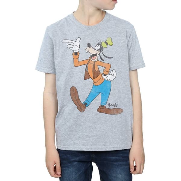 Disney Klassisk Goofy T-shirt för pojkar Sports Grey 12-13 Years