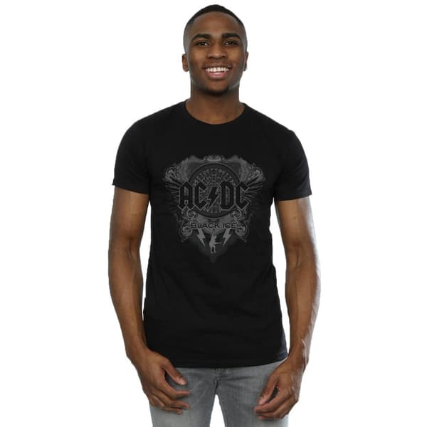 AC/DC Mens Black Ice Cotton T-Shirt
