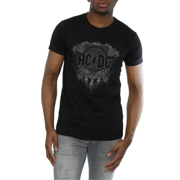 AC/DC Mens Black Ice Cotton T-Shirt
