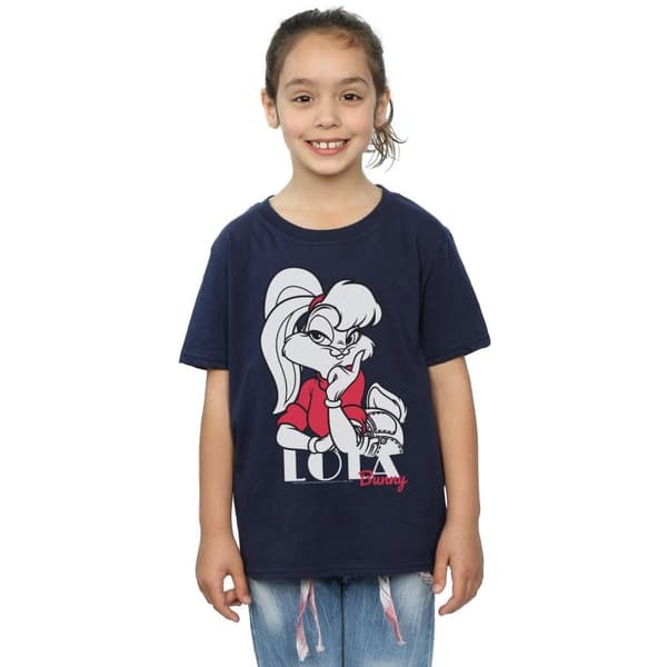 Looney Tunes T-shirt i bomull med Lola Bunny för flickor