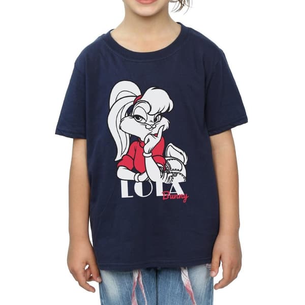 Looney Tunes T-shirt i bomull med Lola Bunny för flickor