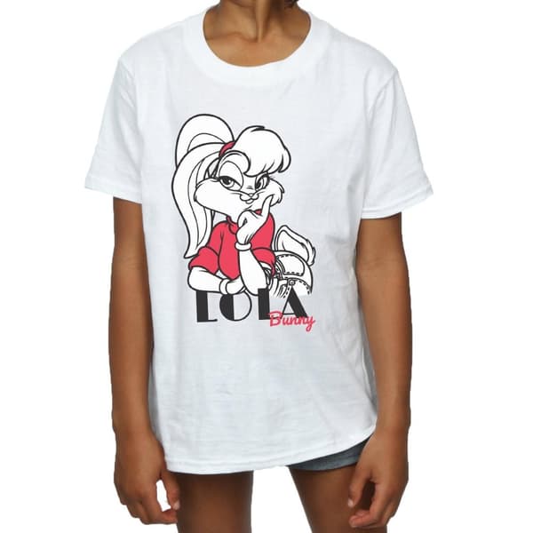 Looney Tunes T-shirt i bomull med Lola Bunny för flickor