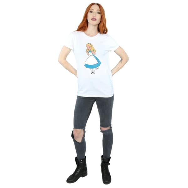 Alice In Wonderland Womens/Ladies Classic Boyfriend Cotton T-Shirt