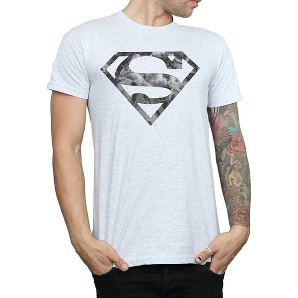 Superman Mens Marble Logo T-Shirt