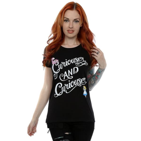 Alice In Wonderland Dam/Lady Curiouser And Curiouser - T-shirt