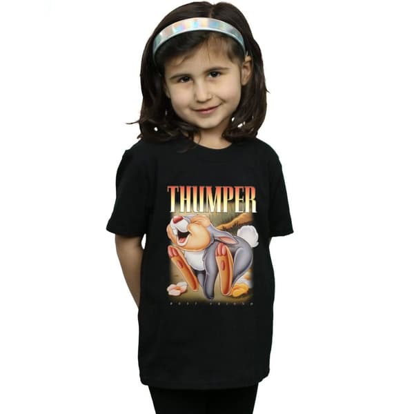 Bambi Girls Thumper Montage Cotton T-Shirt
