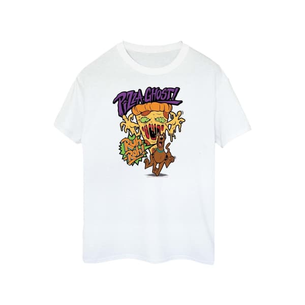 Scooby Doo Mens Pizza Ghost Cotton T-Shirt