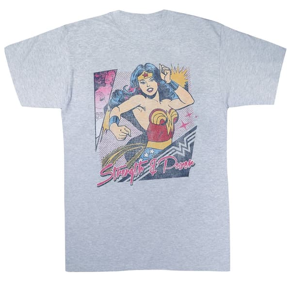 Wonder Woman Girls Strength & Power T-shirt Sports Grey 5-6 Years
